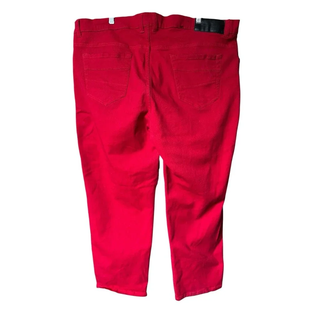 ROCAWEAR Red Black Y2K Streetwear 90s Jeans Men's 46 x 29